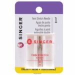 Agujas elásticas gemelas de 4 mm, tamaño 80/11 JHB4B92 SINGER accesorios