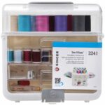 kit de almacenamiento para manualidades y costura sew-it-goes de 224 piezas con colores clásicos JHB4B95 SINGER accesorios