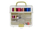Kit de almacenamiento para manualidades y costura sew-it-goes de 255 piezas con hilo metálico JHB4B181 SINGER accesorios