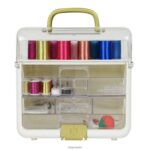 Kit de almacenamiento para manualidades y costura sew-it-goes de 255 piezas con hilo metálico JHB4B181 SINGER accesorios