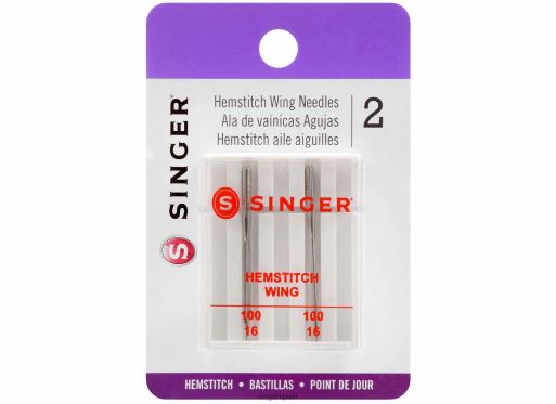 Agujas de ala para vainica, tamaño 100/16. JHB4B119 SINGER accesorios