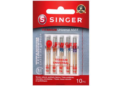 agujas universales de titanio varios tamaños JHB4B86 SINGER accesorios