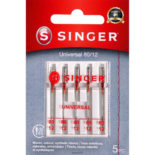 agujas universales tamaño 80/12 JHB4B117 SINGER accesorios