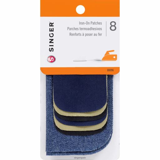 combo de parches de mezclilla/sarga termoadhesivos JHB4B168 SINGER accesorios
