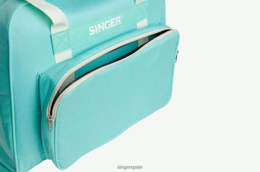 bolso tote de lona universal - verde azulado JHB4B98 SINGER accesorios
