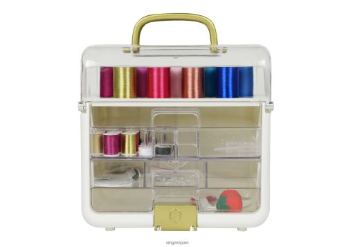 Kit de almacenamiento para manualidades y costura sew-it-goes de 255 piezas con hilo metálico JHB4B181 SINGER accesorios