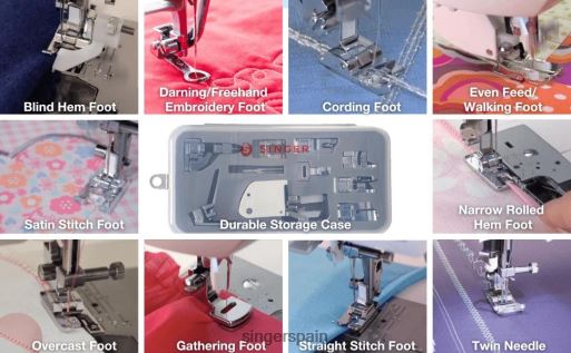kit de prensatelas para máquina de coser JHB4B103 SINGER accesorios
