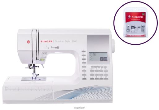Paquete de estilista cuántico 9960 y prensatelas para coser prendas JHB4B18 SINGER máquinas