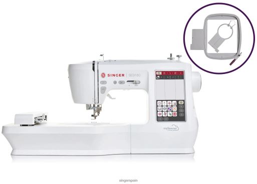 Paquete de máquina de coser y bordar se9180 y aros. JHB4B1 SINGER máquinas